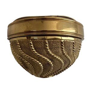Vintage Brass Hollywood Regency Gold Wall Pocket Planter Plant Flower Holder